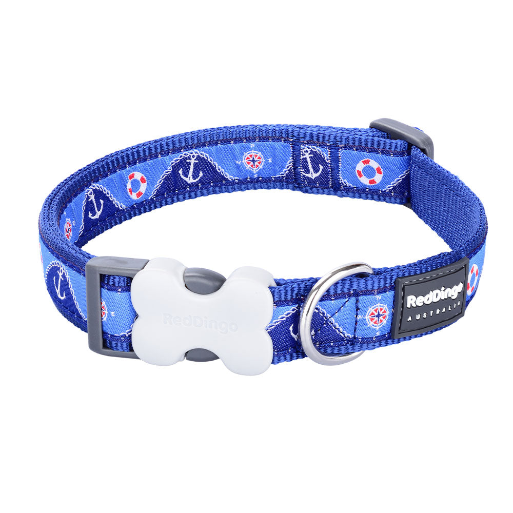 Nautical Dog Collar (marynarka wojenna)