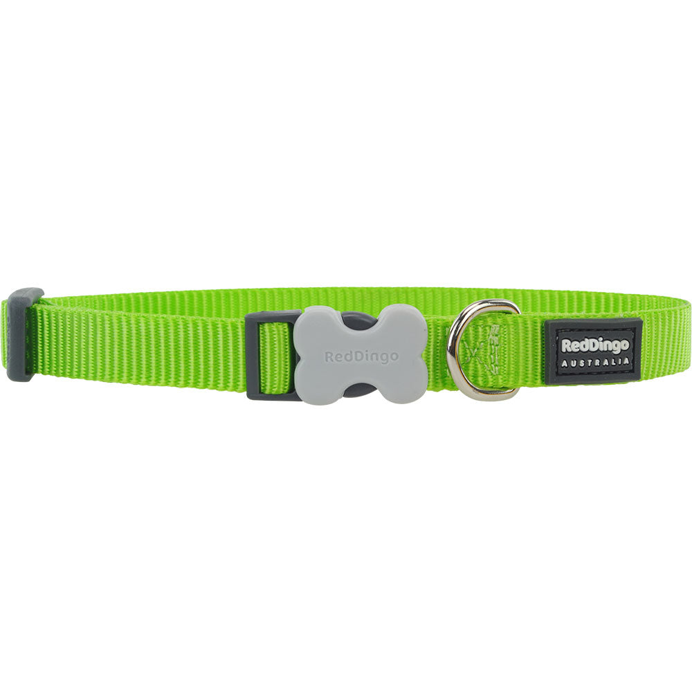 Collier de chien classique (vert citron)