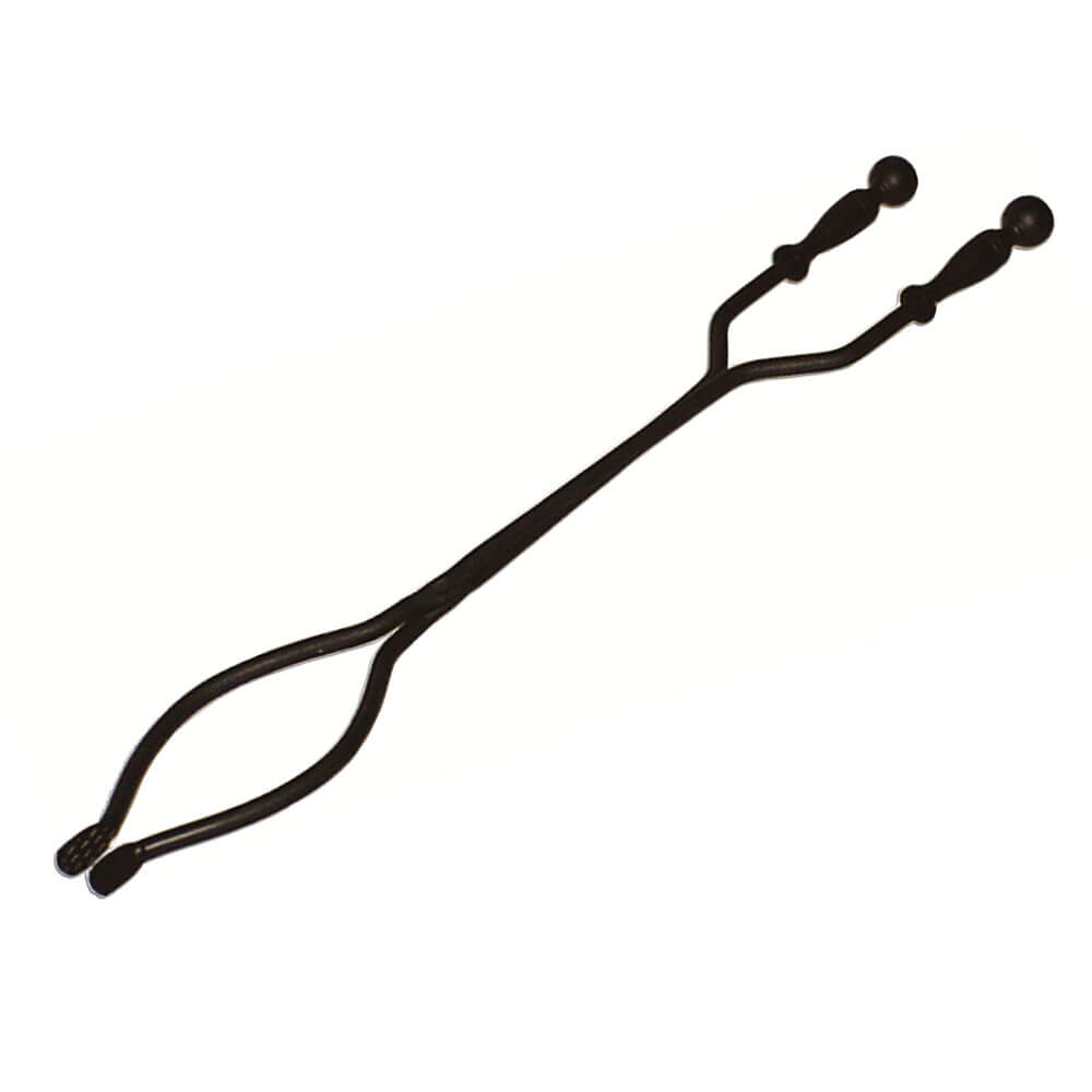 FireUp Black Fireplace Wood Tongs