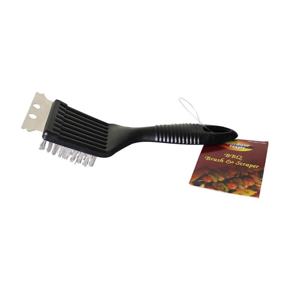 Outdoor Magic Grill Brush Scraper S/Steel Sapleles