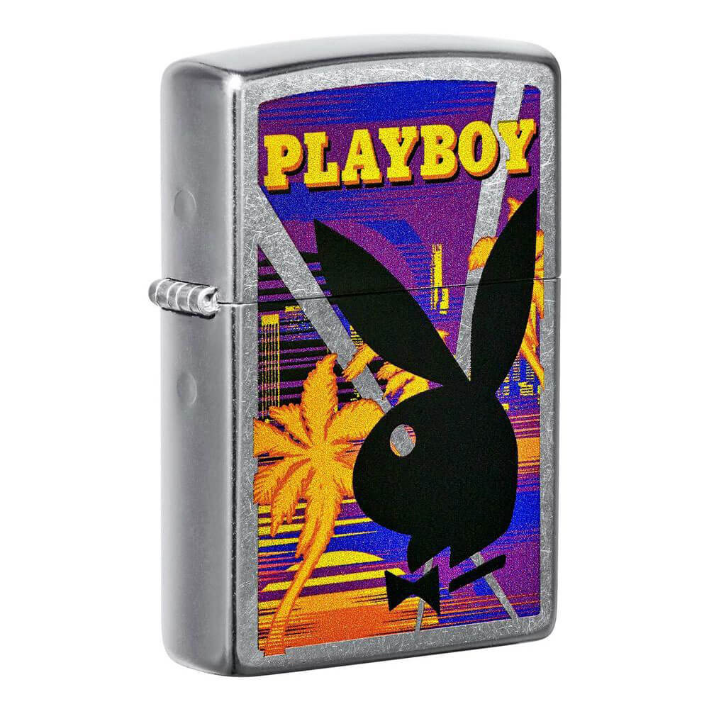  Zippo Playboy Design Street Chrome Feuerzeug