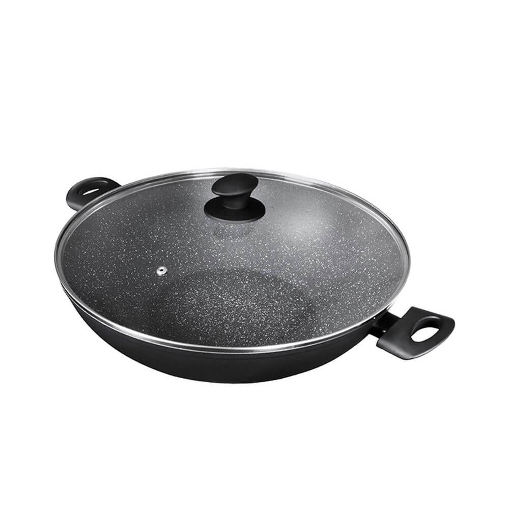 Pyrolux Pyrostone Wok with Lid 36cm