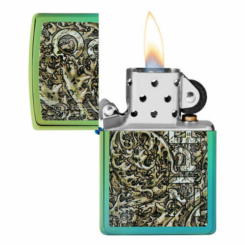 Zippo Colour Logo Teal Lighter