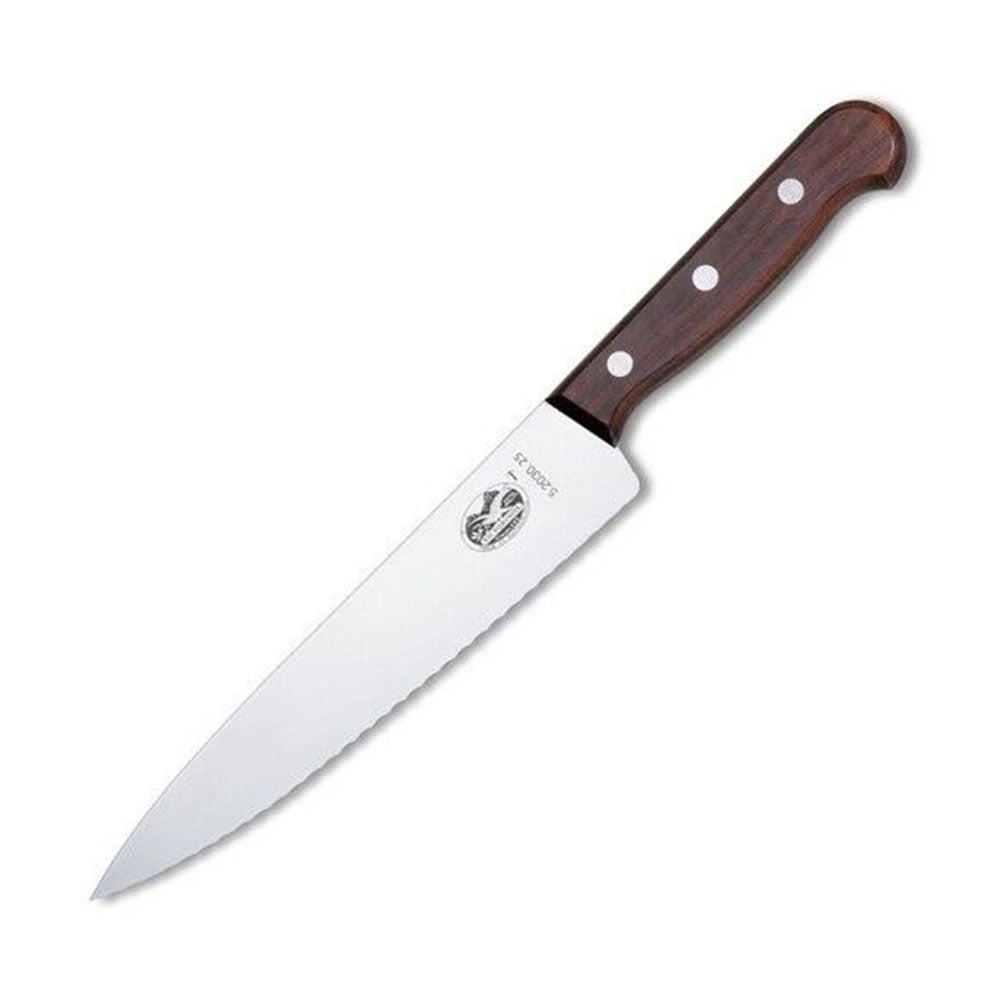 Victorinox kookt golvende rand snijmes (rozenwood)