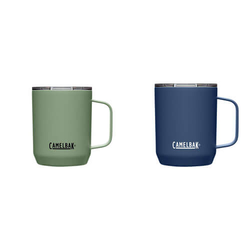 Caneca de acampamento isolada de aço inoxidável 0,35L