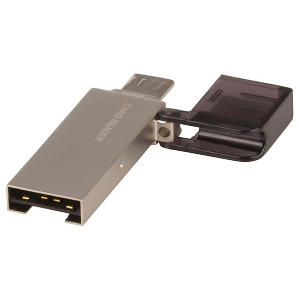 OTG USB Micro USB Card Reader (Suits Android Devices)