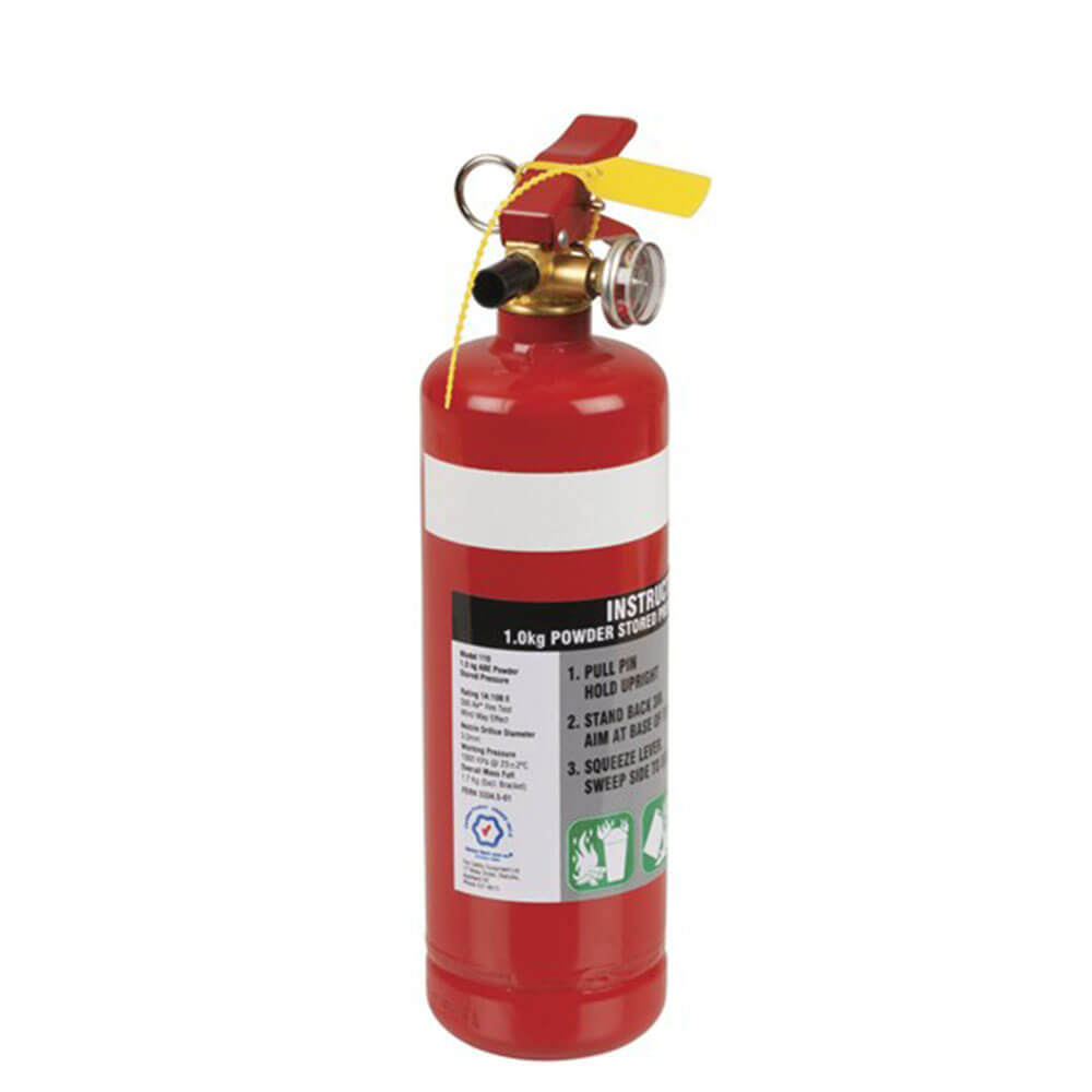 1kg Fire Extinguisher (1A:10B:E Plastic Bracket)