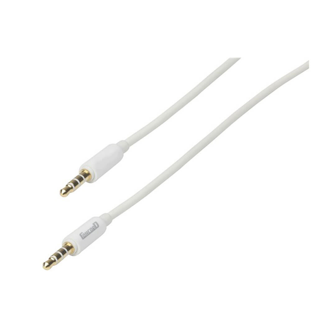 4 pol 3,5 mm audio visuelt kabel 2m