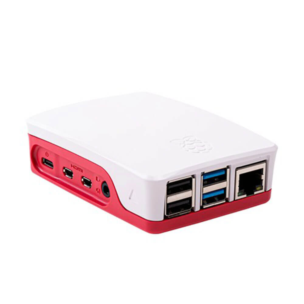 Officiel Raspberry Pi -sag (rød og hvid)