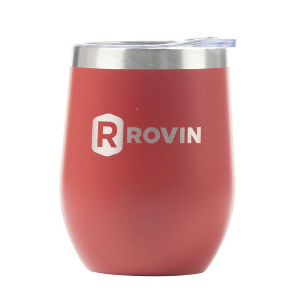 Tasse en acier inoxydable rovin avec couvercle (350 ml)