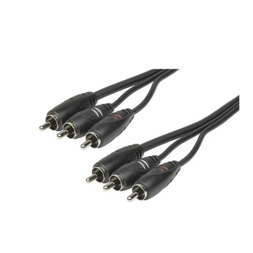 3 bouchons RCA pour brancher le câble de connexion audio visuelle