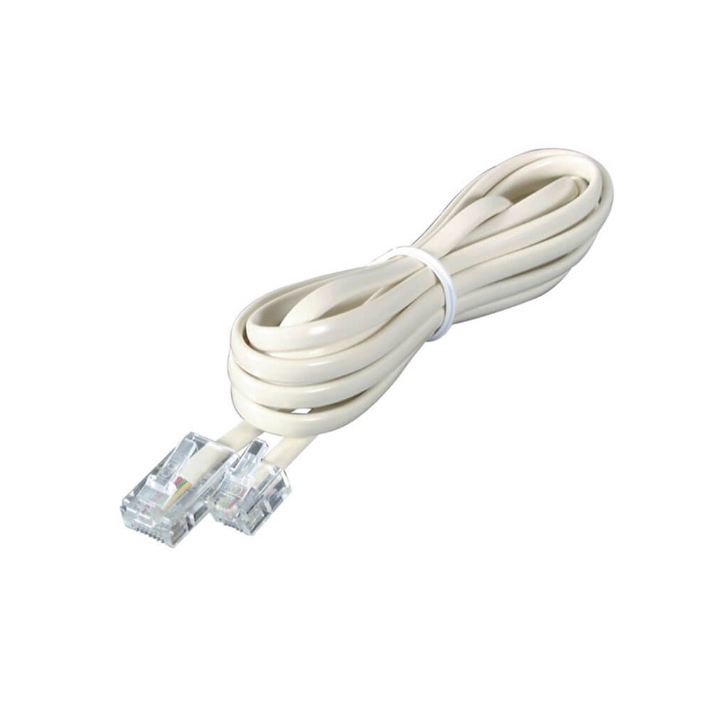 RJ12 6 Positie 4 geleiderplug naar RJ45 -plugkabel