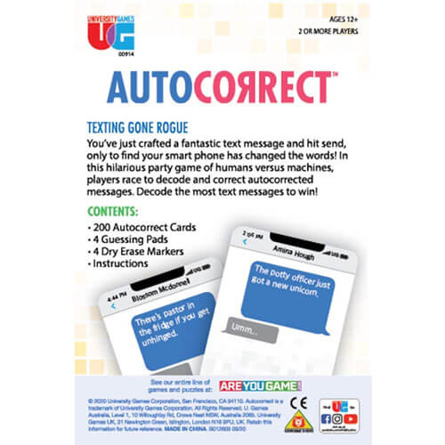 Autocorrect Card Game