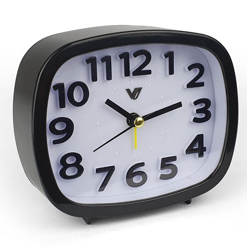 3D Number Mute Table Clock w/ Light 12x10x4cm (Random Color)