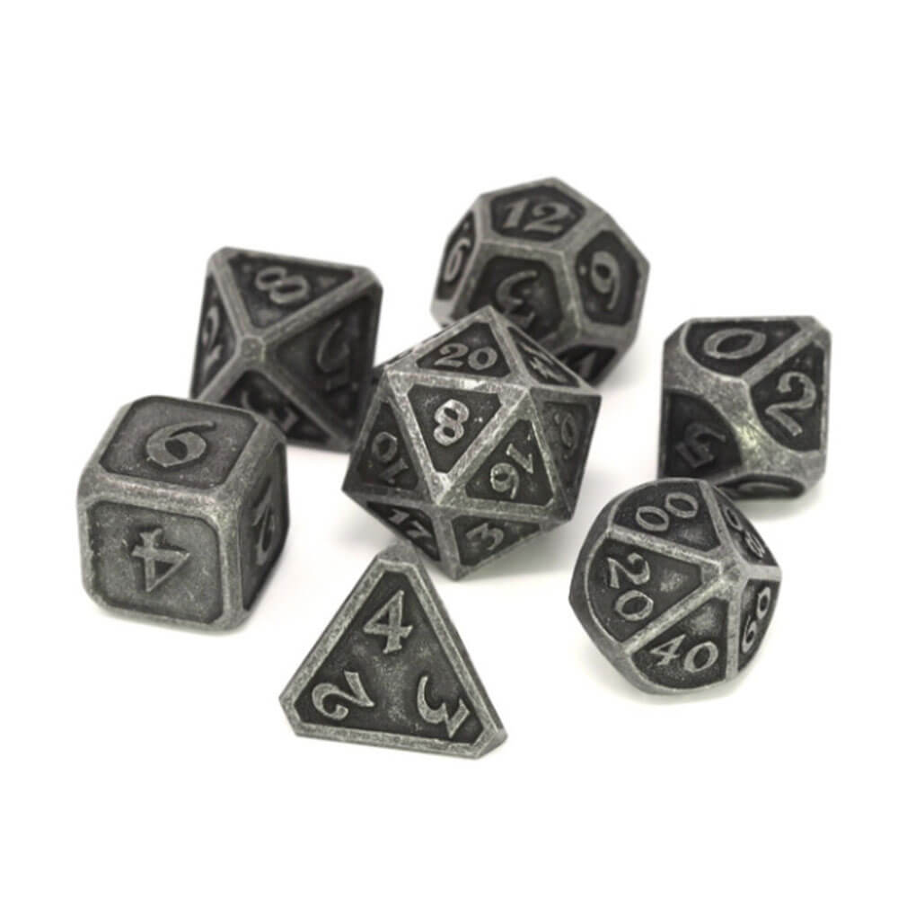 Terning metal sæt polyhedral mythica