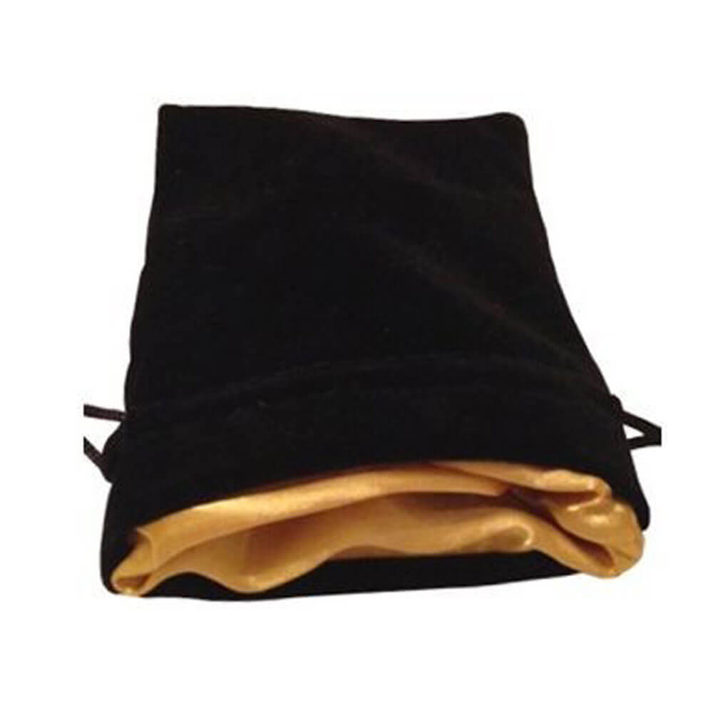 MDG Velvet Dice Bag (met gouden satijnen voering)