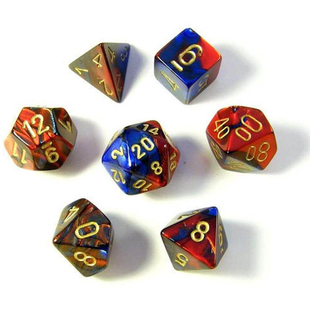 D7 die set terninger gemini poly (7 terninger)