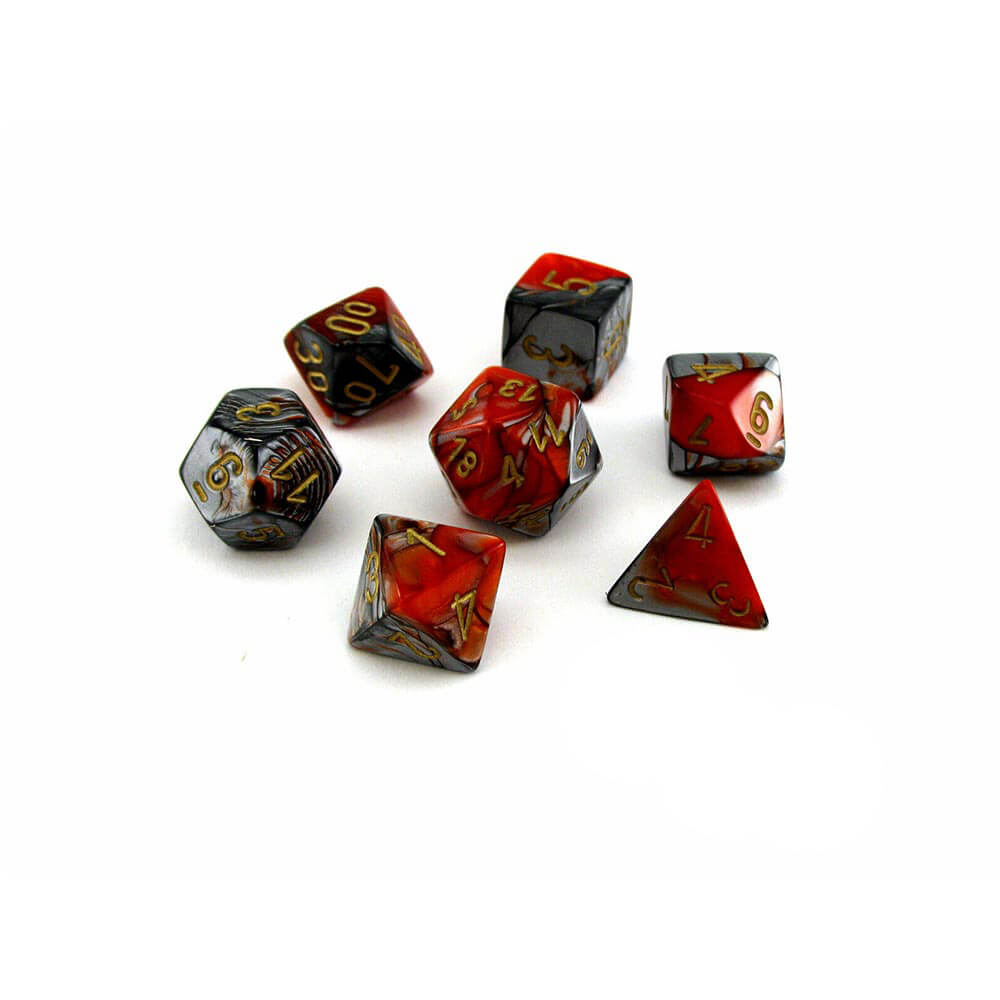 D7 Definir Dice Gemini Poly (7 Dados)