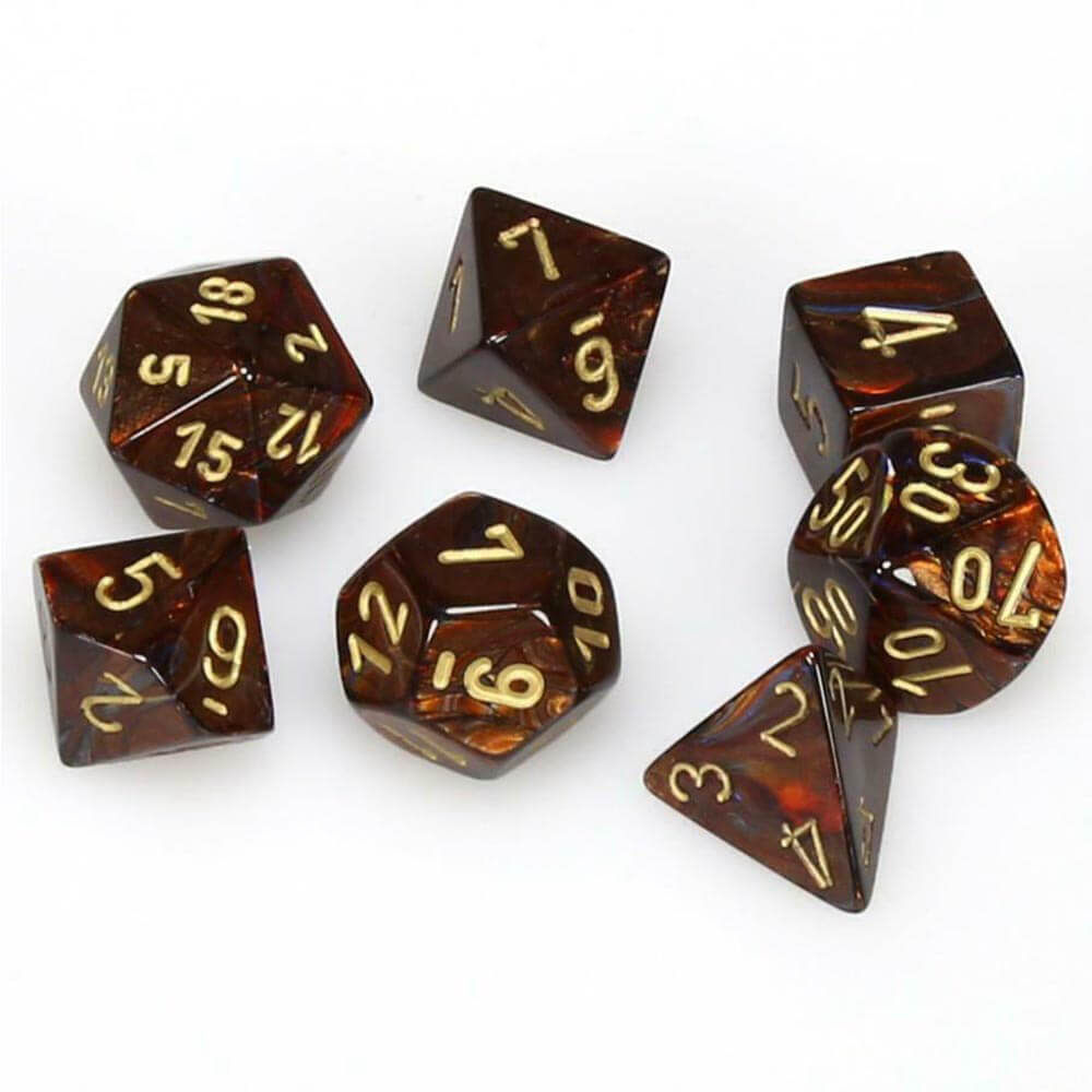 D7 Die Set Dice Scarab Polyhedral (7 terninger)