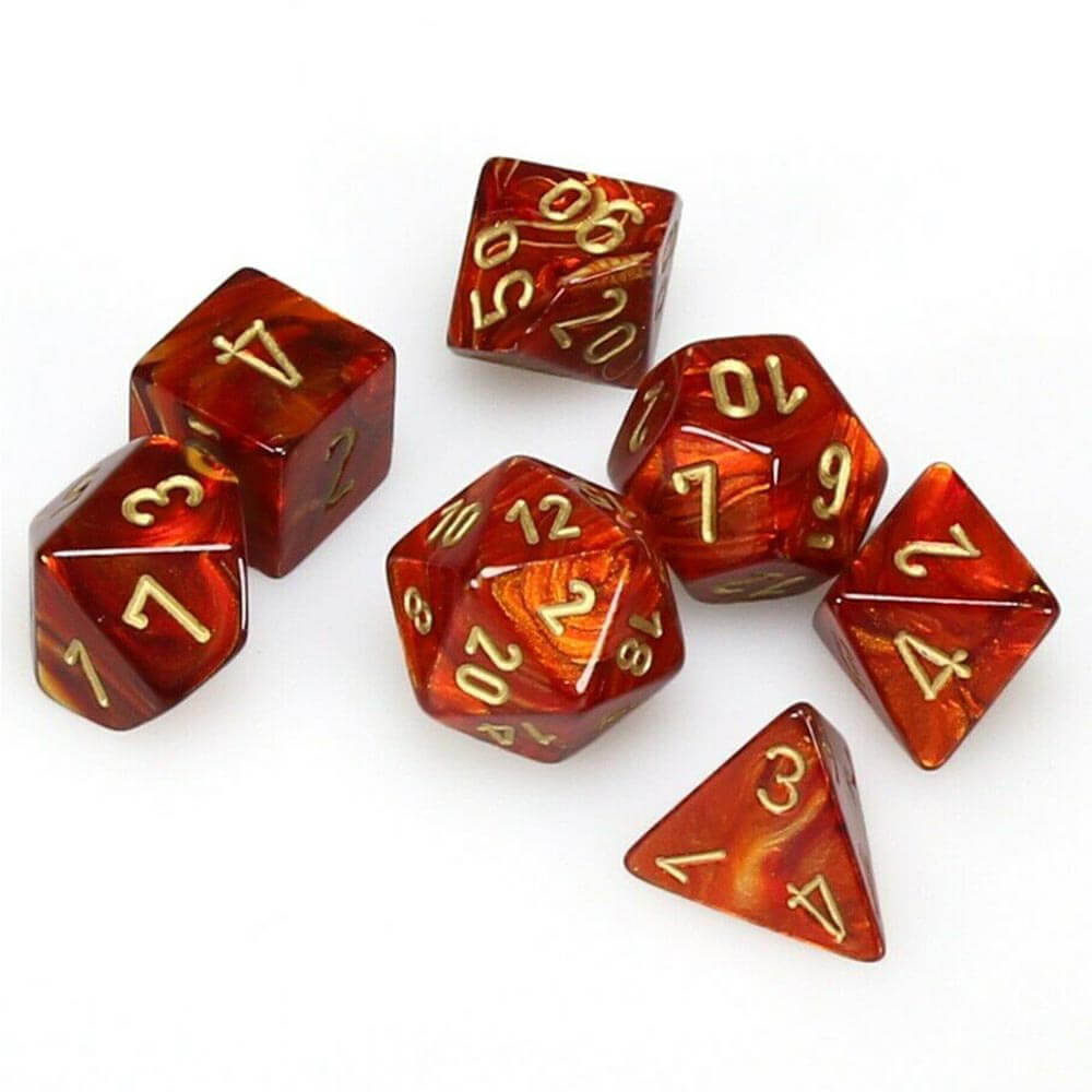 D7 die set terninger scarab polyhedral (7 terninger)