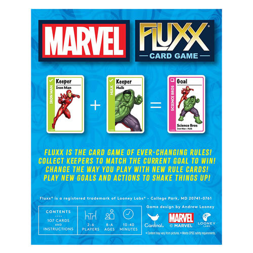 Fluxx Marvel Board Game