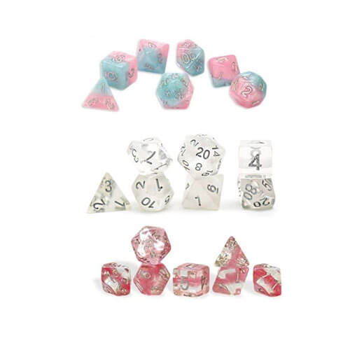 Halfsies Dice Polyhedral Dice Set