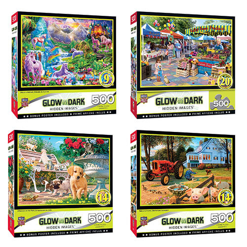 MP Hidden Image Glow Puzzle (500pcs)