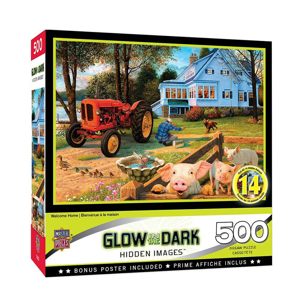 MP Hidden Image Glow Puzzle (500pcs)