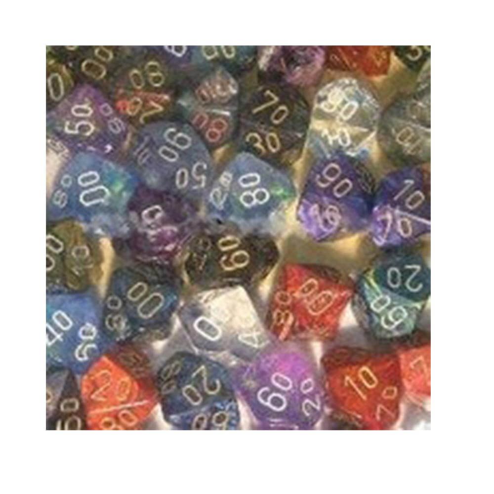 D10 TENS DICE ASSARTED LOST POLY (50 DICE)