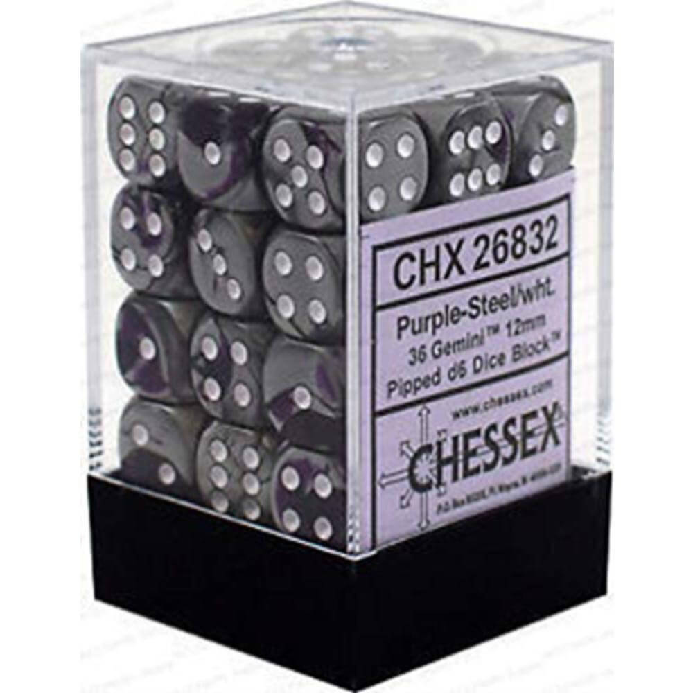 D6 DICE GEMINI 12 mm (36 dados)