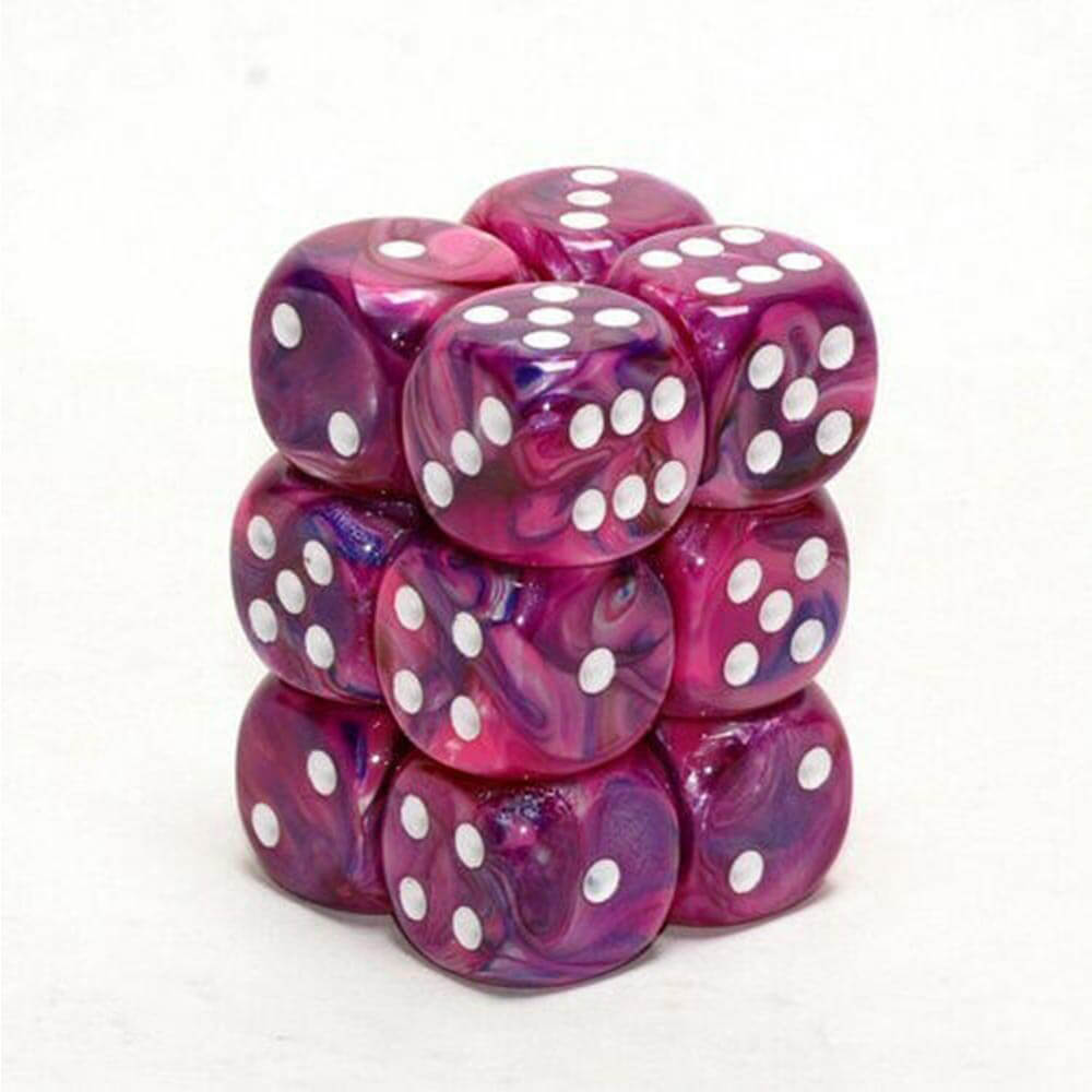 D6 Dice Świąteczne 16 mm (12 kości)