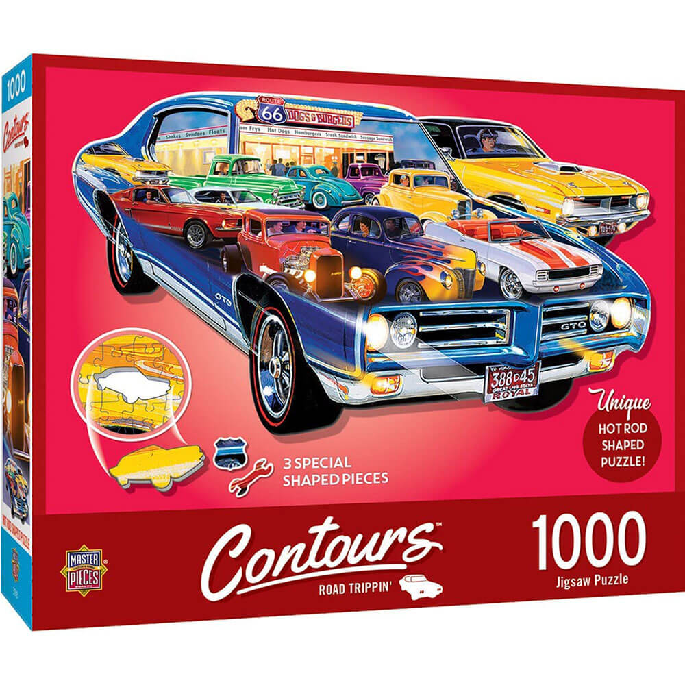 Masterpieces contouren gevormd 1000 pc puzzel