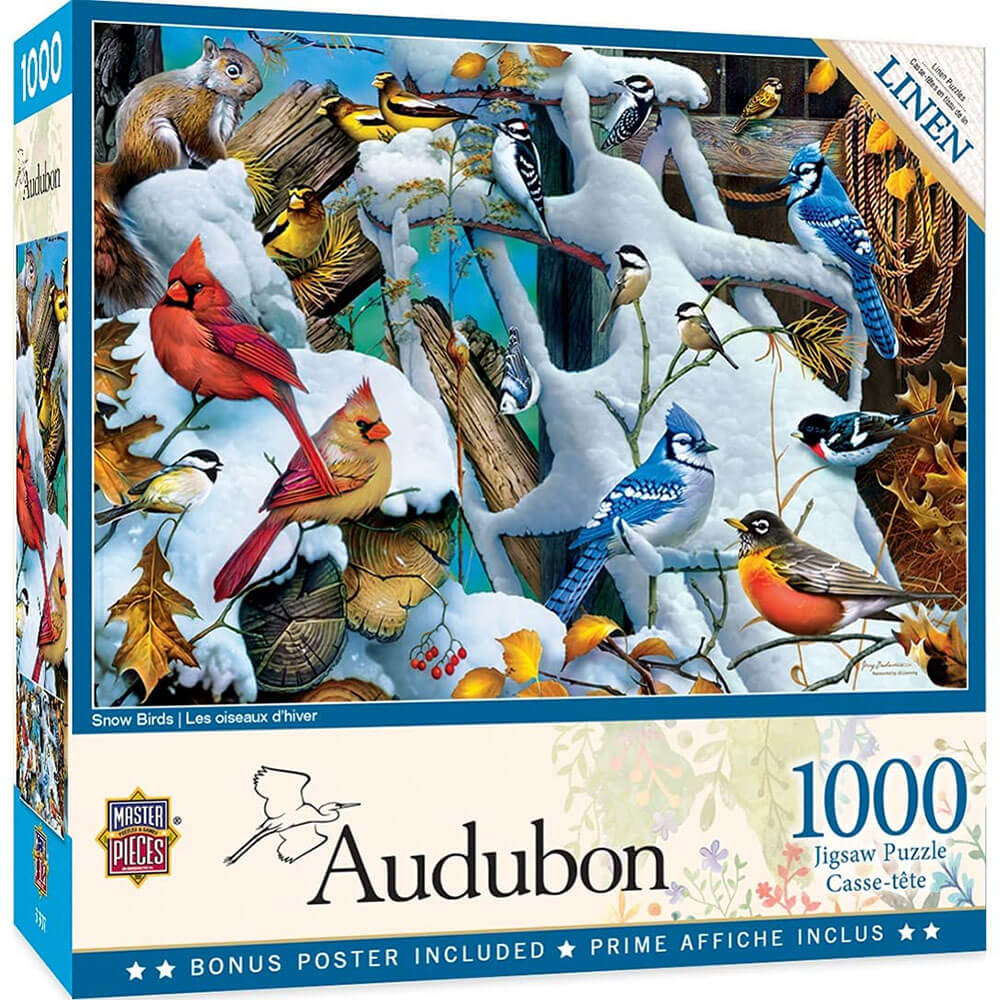 Obras -primas do Audubon 1000pc quebra -cabeça