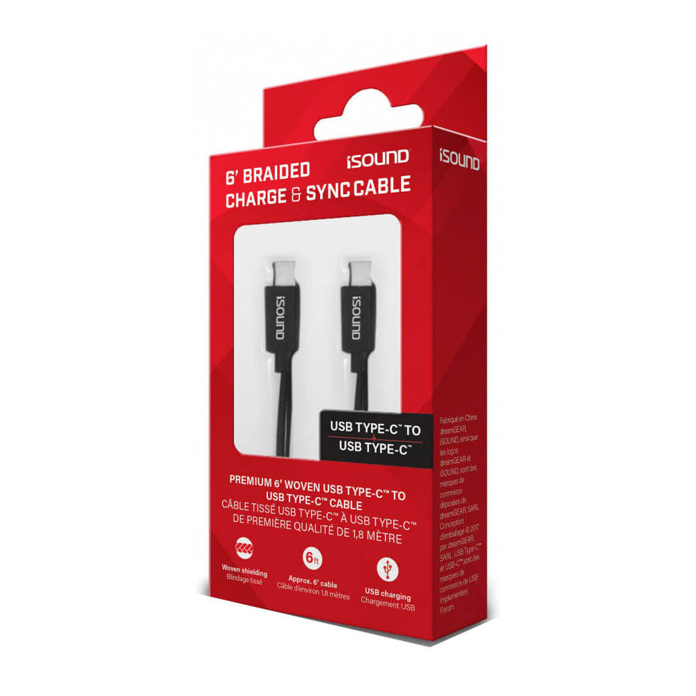 ISOUND USB-C PLERADED CALL I SYNC CABLE (czarny)