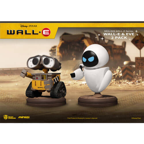 Beast Kingdom Mini Egg Attack Wall-E & Eve Figure 2pk