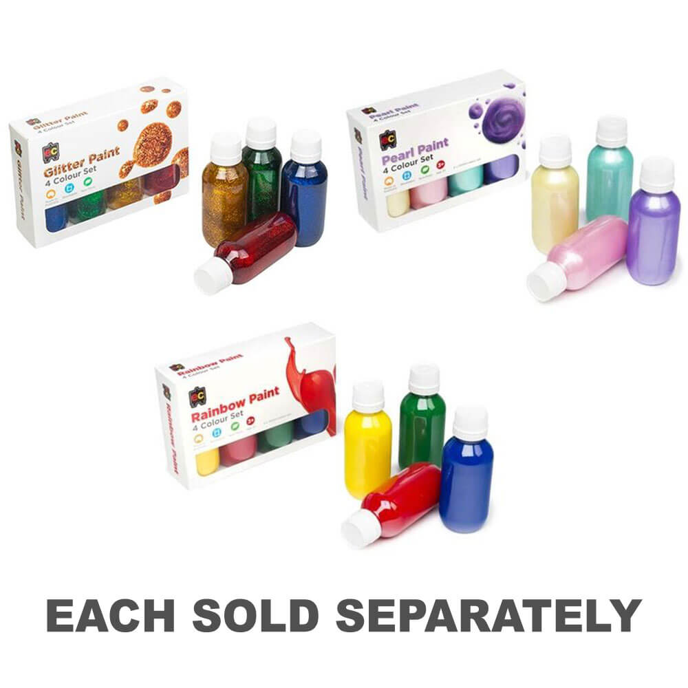 EC Glitter Paint Set 4pcs Assorted 100mL