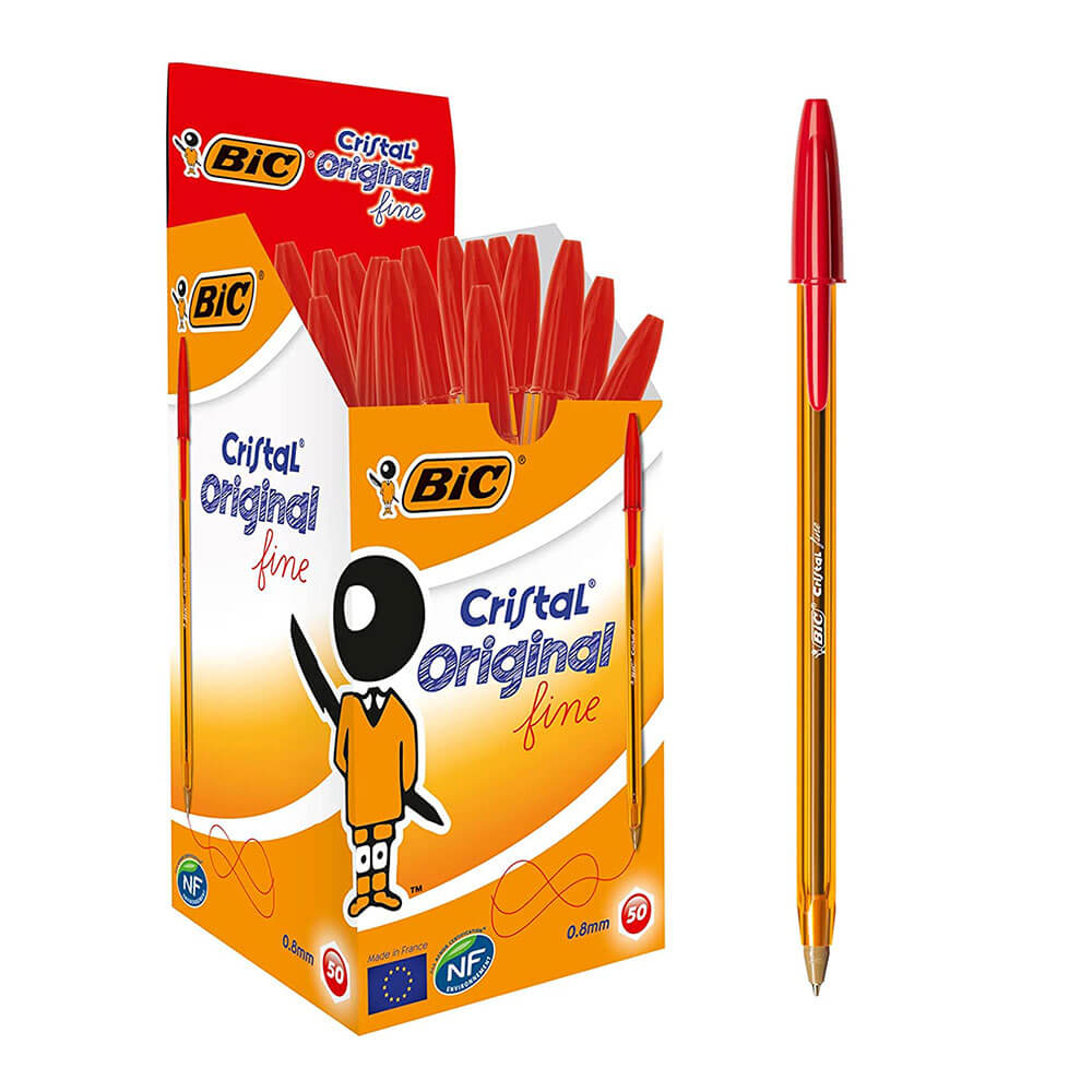 Bic Cristal Original Fine Ballpoint Pen 0,8mm 50pk