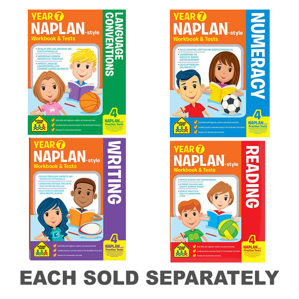 Schoolzone Naplan Year 7 Workbook and Tests