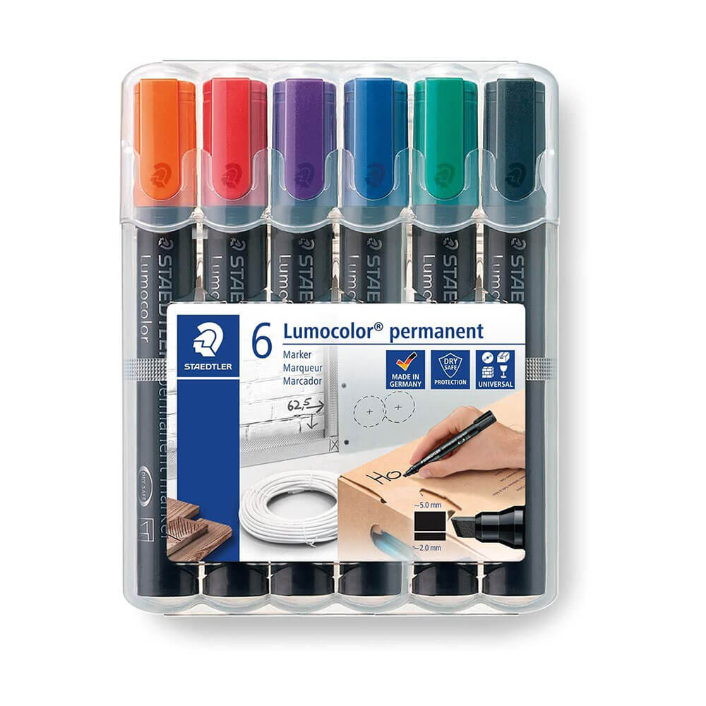 Staedtler Lumocolor Chisel Tip Marker Assorted