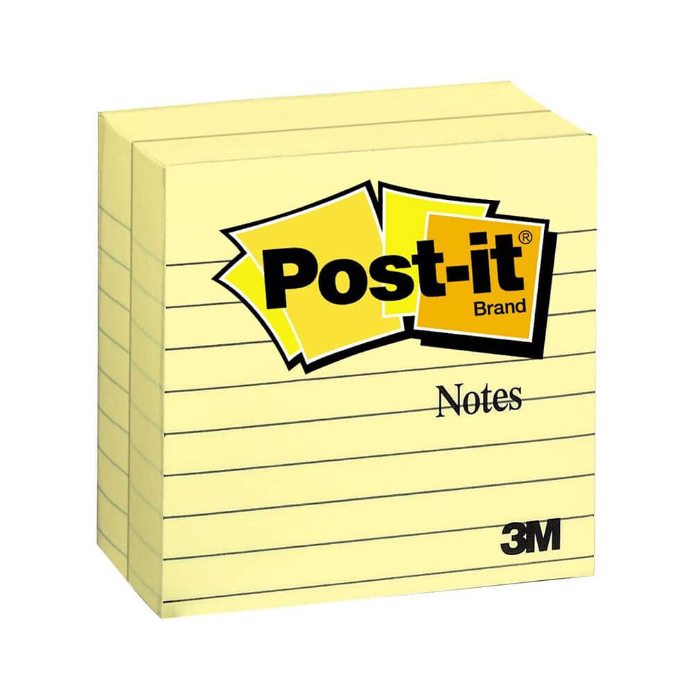 Post- It Notes Lined Yellow (12pk)