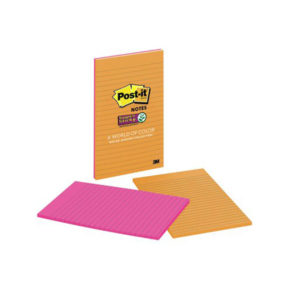 Post-It-fodrade super klibbiga anteckningar (4PK)