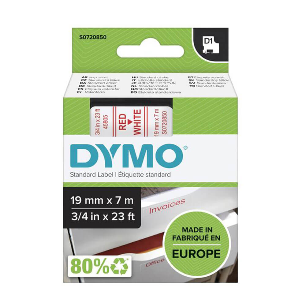 Rótulo de fita DYMO D1 19mmx7m