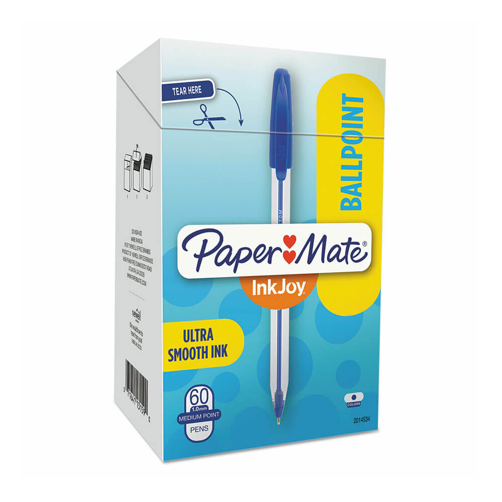 Papermate inkjoy middelpunt pen 1,0 mm 60 pk