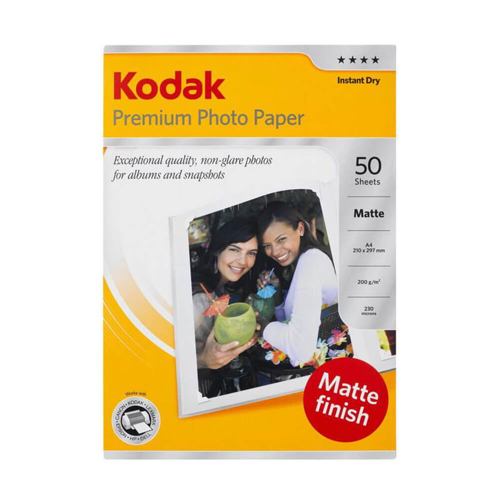 Kodak premium fotopapier A4 (50 pk)