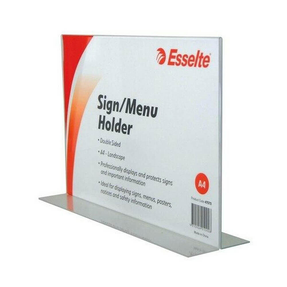 Esselte dobbeltsidet menu/tegn indehaver A4