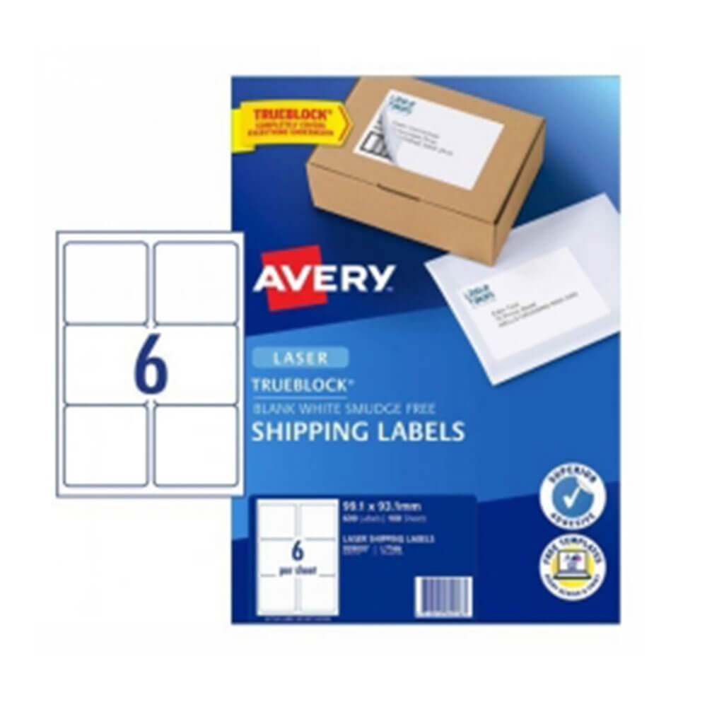 Avery fraktetikett White 100pk