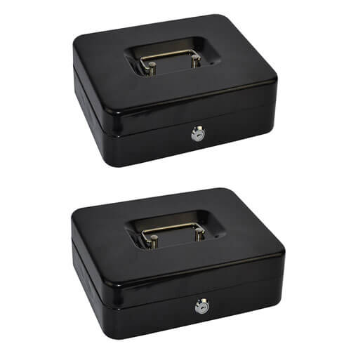 Italplast Metal Cash Box (Black)