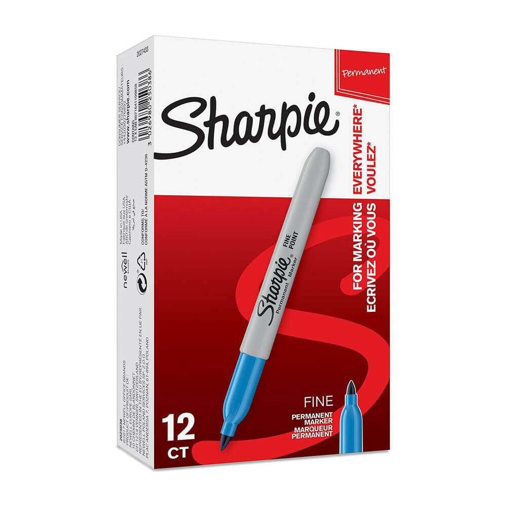 Sharpie stały drobny znacznik 1,0 mm (12pk)