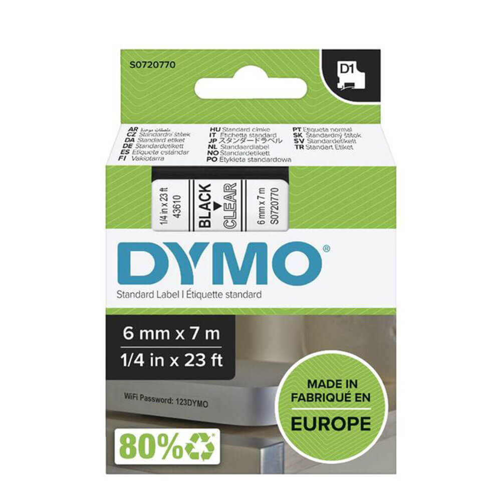 Dymo D1 -tape -label 6mmx7m