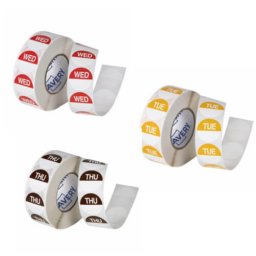 Avery Removable Label 24mm 1000/roll White